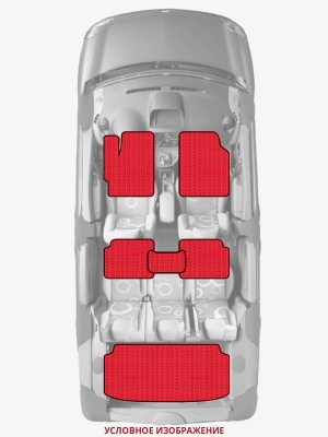 ЭВА коврики «Queen Lux» комплект для Ford Galaxy (Mk I)